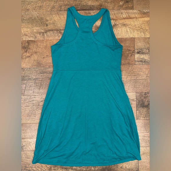 Eastern Mountain Sports Fully Lined Turquoise Sleeveless Dress with Pockets - Picture 10 of 11